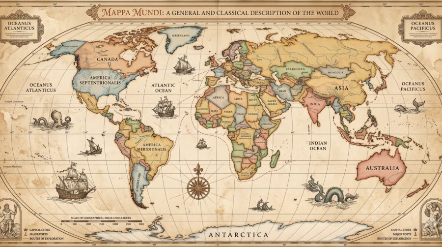 Map of the five countries